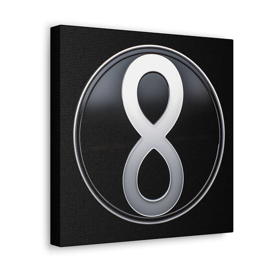 Infinity Symbol 8 Canvas Wall Art - Minimalistic Modern Art | Free Shipping