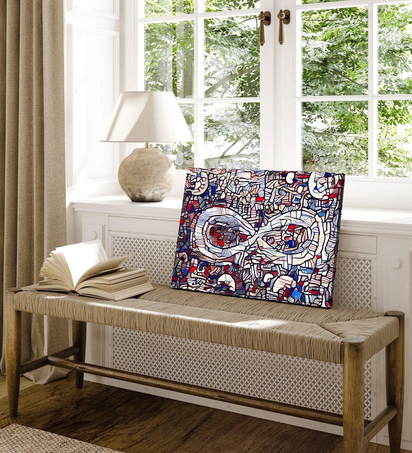 Infinite Galaxy Dubuffet Inspired Wall Art, Canvas Art, Wall Decor, Wall Art, Artistic Painting, Stars and Galaxy Picture, Watercolors