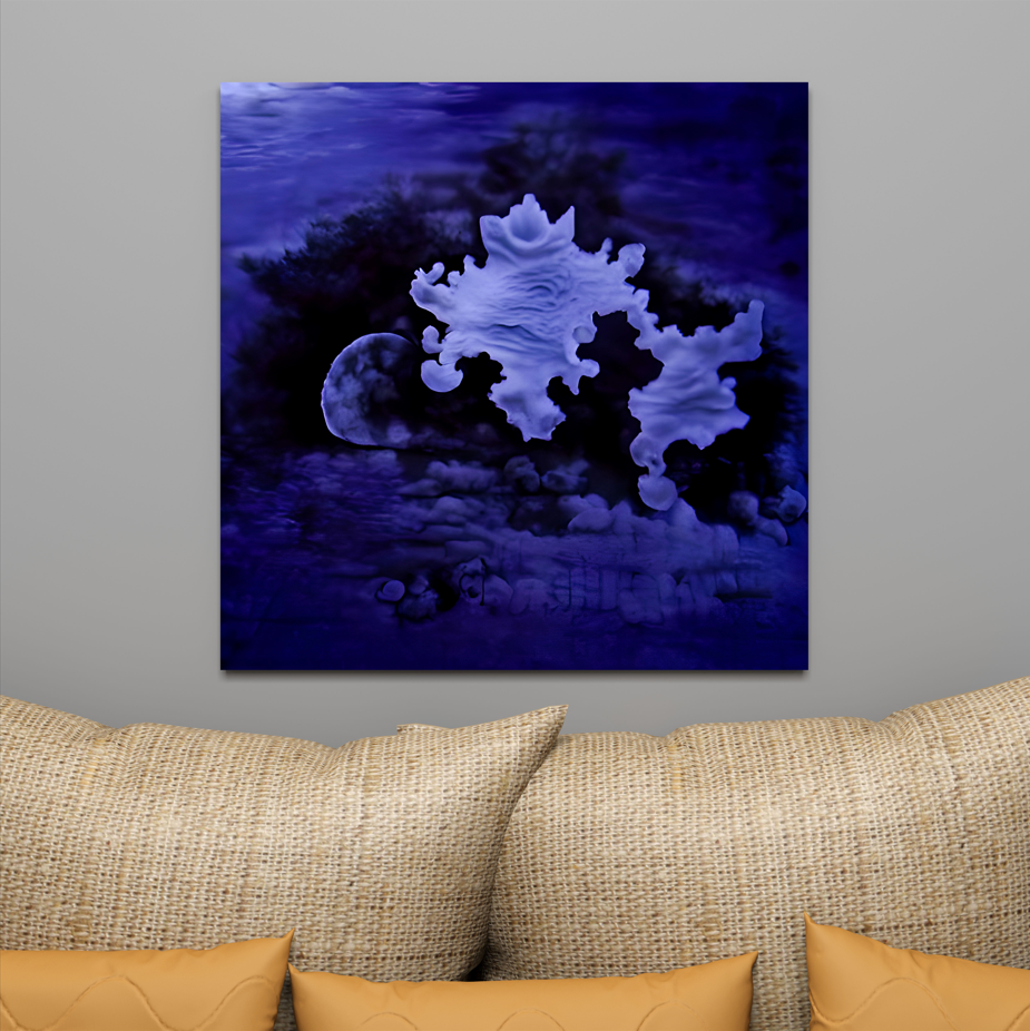 Dreaming On Cloud 9 mandelbrot retroism resin cast telephoto hyperdetailed charcoal drawing
