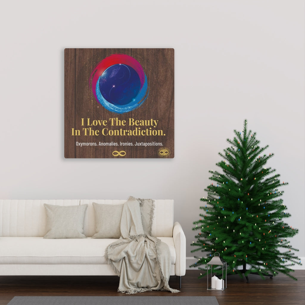 Beauty in Contradiction' Motivational Mounted Canvas Wall Art
