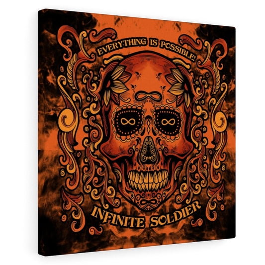 Infinite Sugar Skull Canvas Art, Day Of The Dead Art