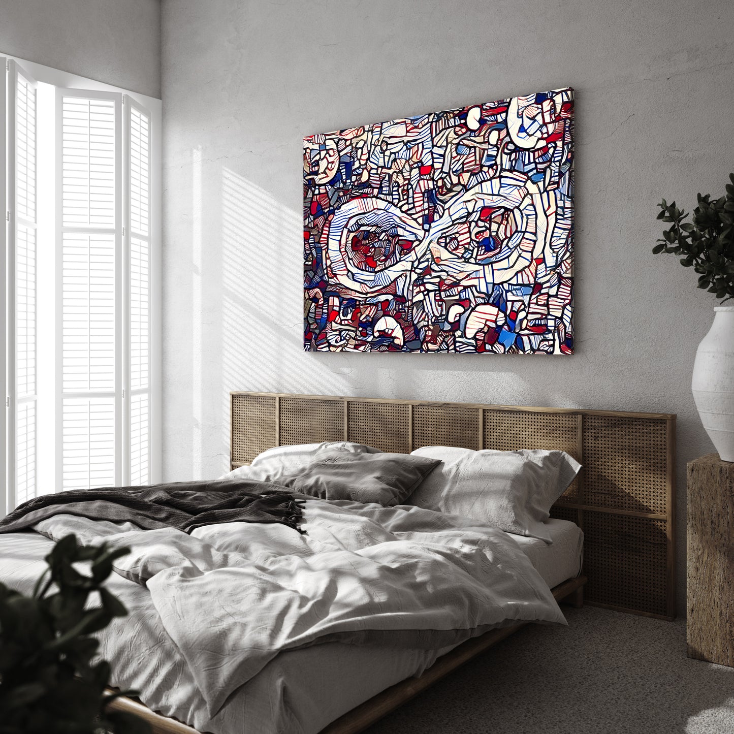 Infinite Galaxy Dubuffet Inspired Wall Art, Canvas Art, Wall Decor, Wall Art, Artistic Painting, Stars and Galaxy Picture, Watercolors