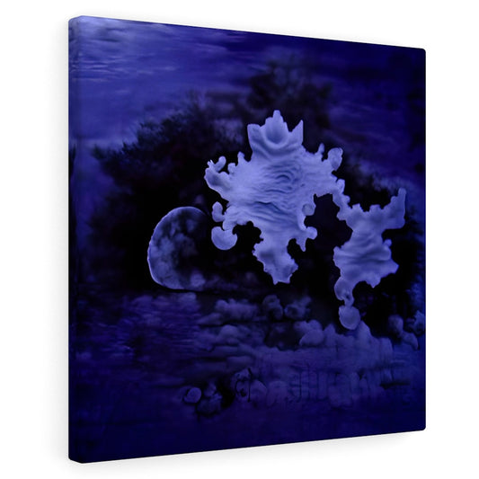 Dreaming On Cloud 9 mandelbrot retroism resin cast telephoto hyperdetailed charcoal drawing