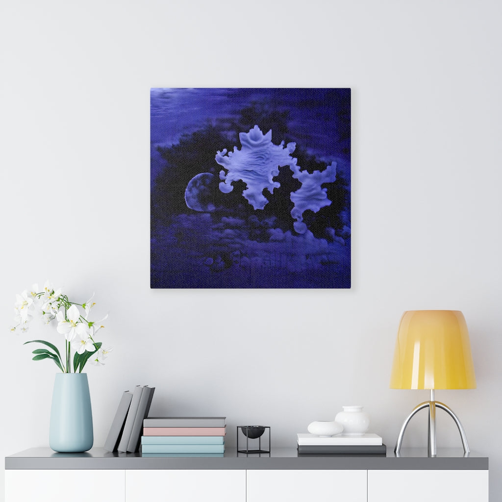 Dreaming On Cloud 9 mandelbrot retroism resin cast telephoto hyperdetailed charcoal drawing