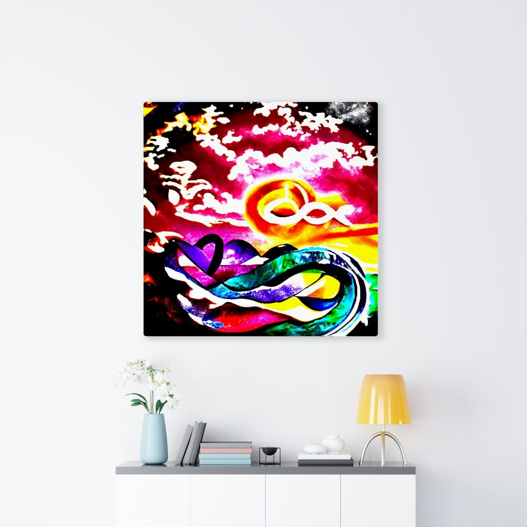 Infinity symbols in the sky elaboratel colorful