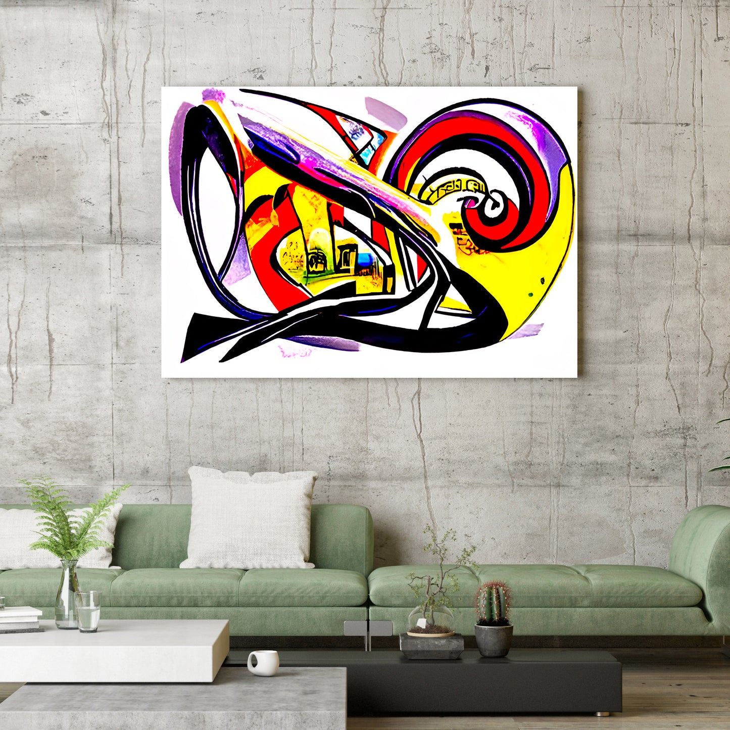 I'll take you a way modern art digital art concept art colorful abstract urban trippy