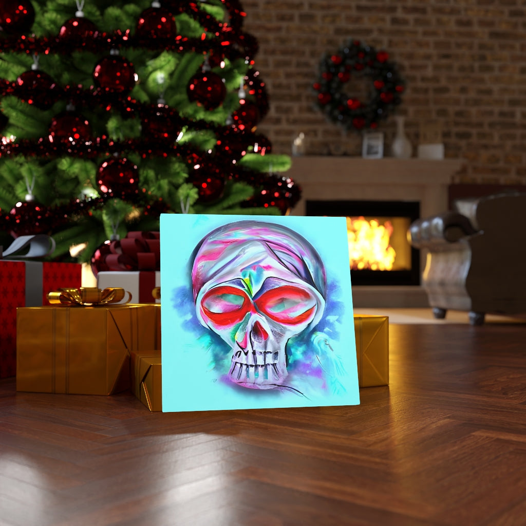 Death Does Not Part Only The Lack Of Love SugarSkull charcoal drawing acrylic art airbrush art1
