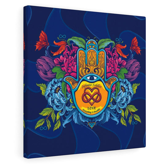 Motivational Canvas Poster - Hamsa Infinity Love