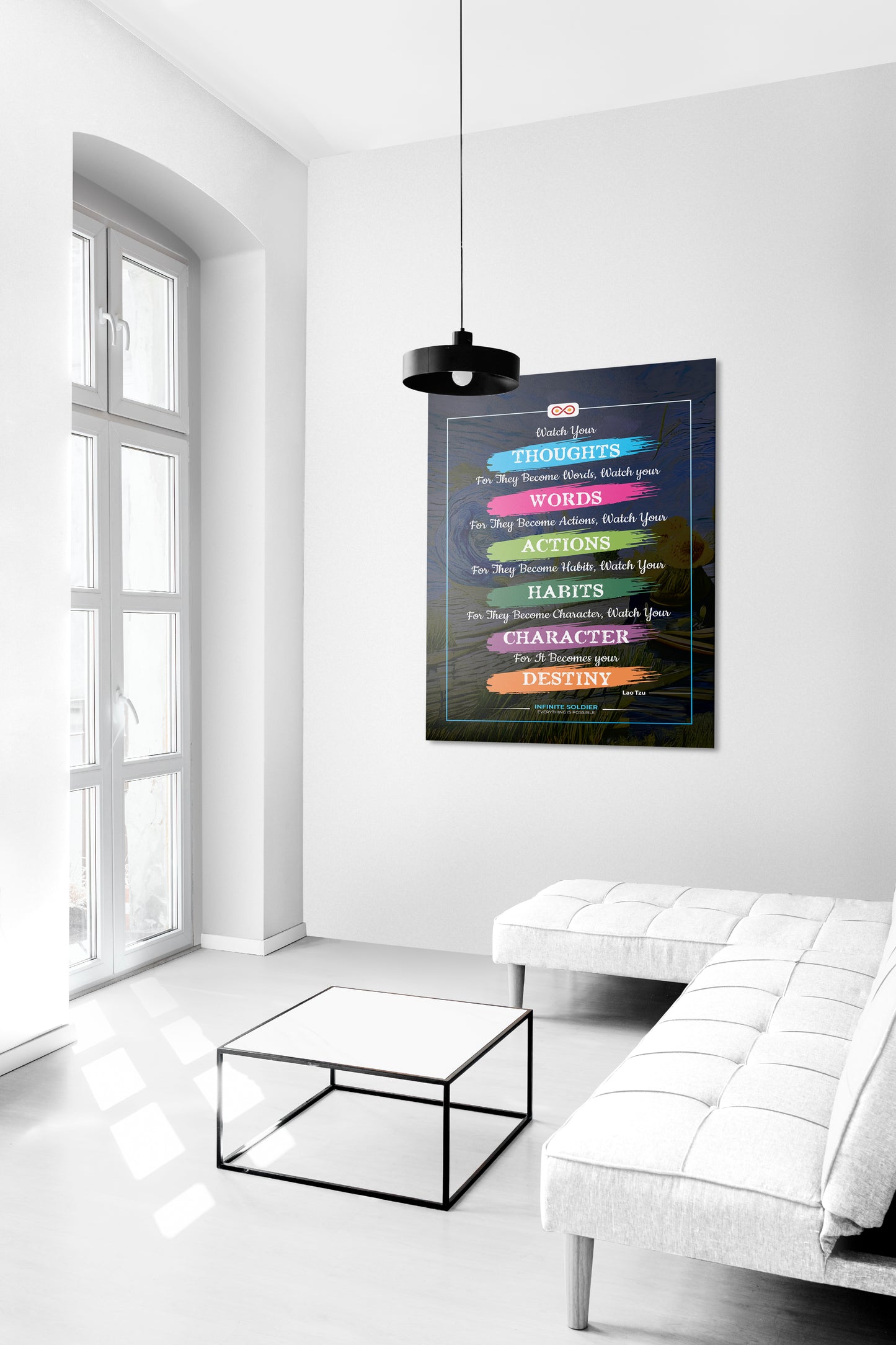 Buddhist Quote Motivational Canvas Poster | Infinite Soldier