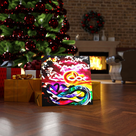 Infinity symbols in the sky  elaboratel colorful