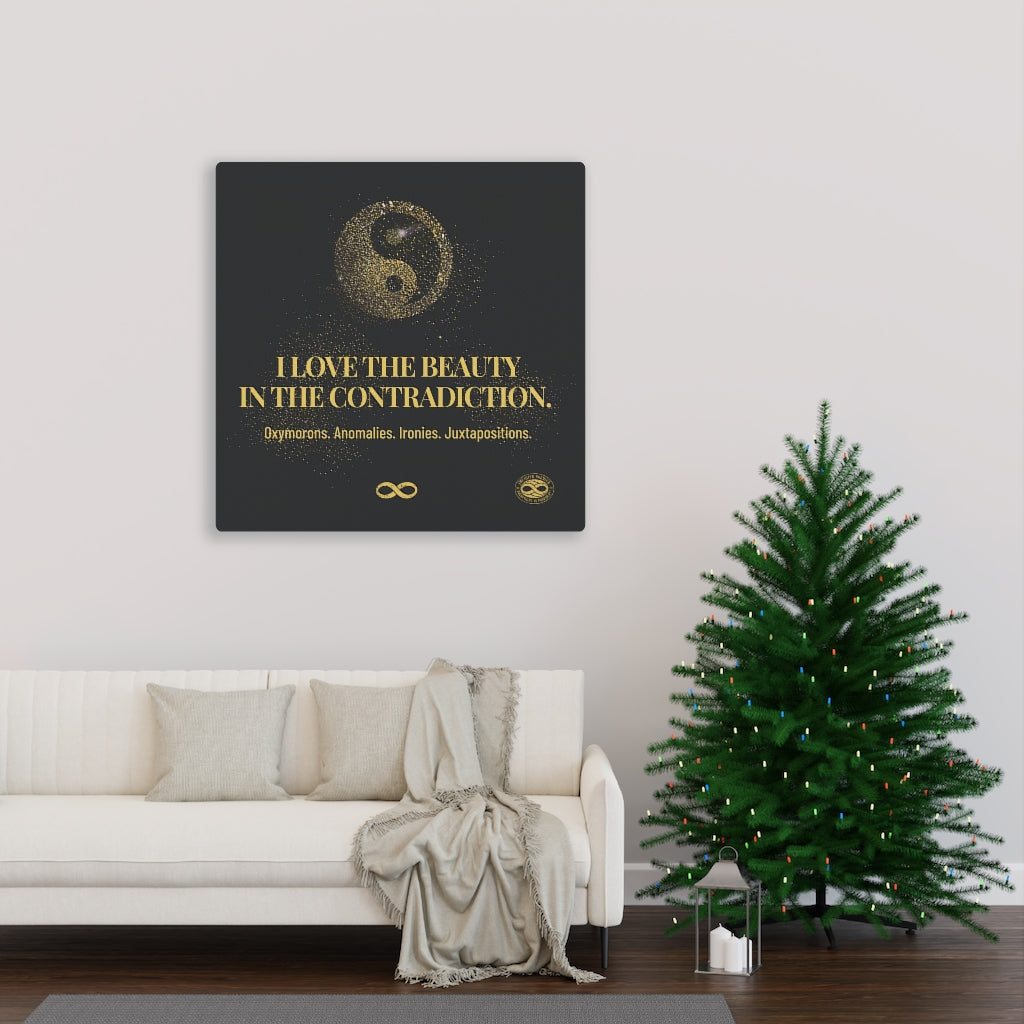 Beauty in Contradiction' Motivational Mounted Canvas Wall Art