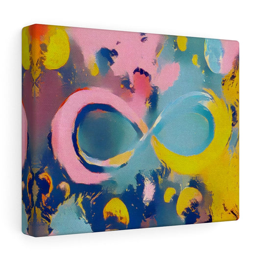 Infinite Galaxy Pop Art Canvas Art Painting, Infinity Wall Art, Canvas Art, Wall Decor, Abstract Prints, Digital Artwork, Canvas Prints