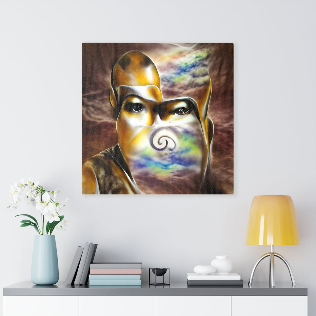 I am a peaceful warrior infinity airbrush art charcoal drawing