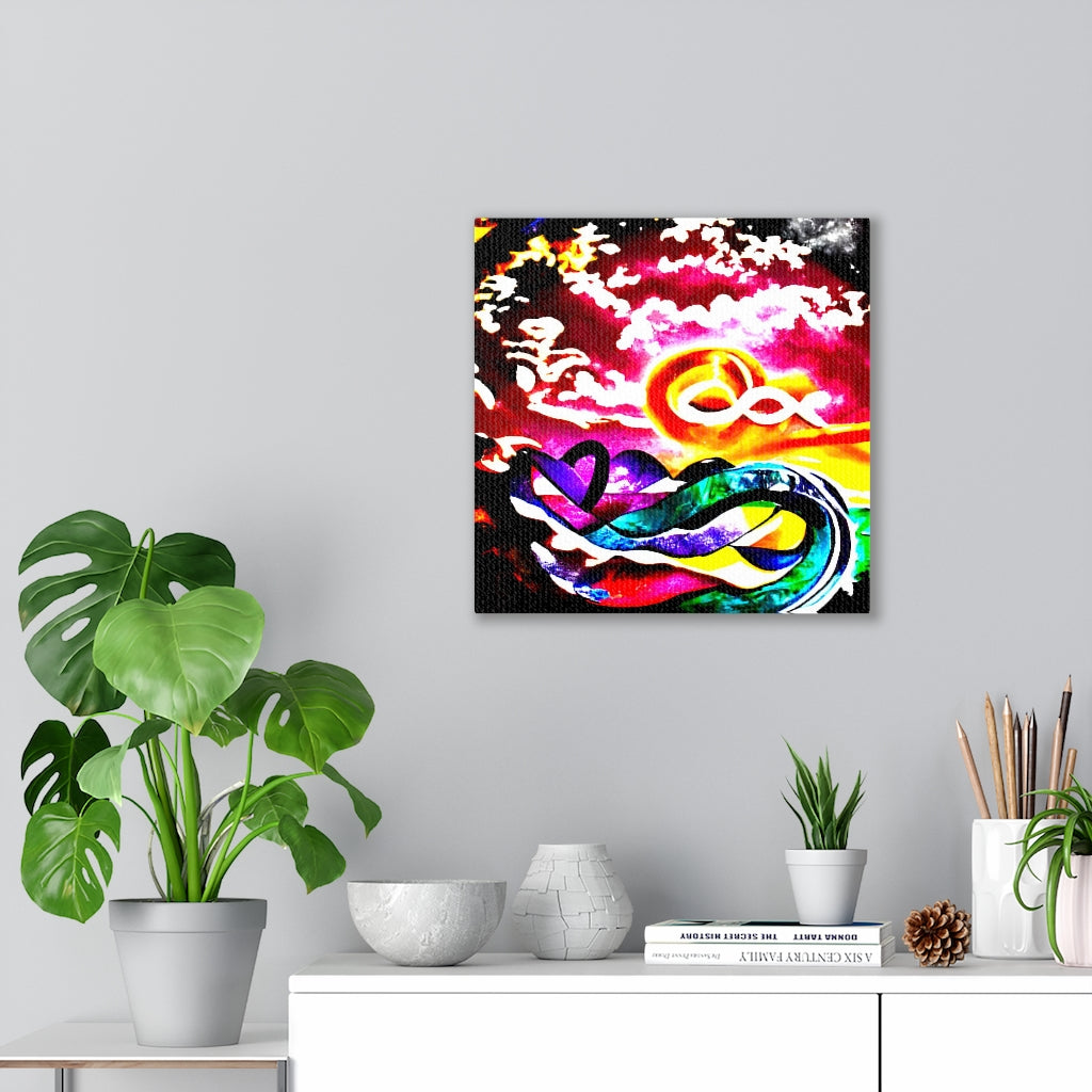 Infinity symbols in the sky elaboratel colorful
