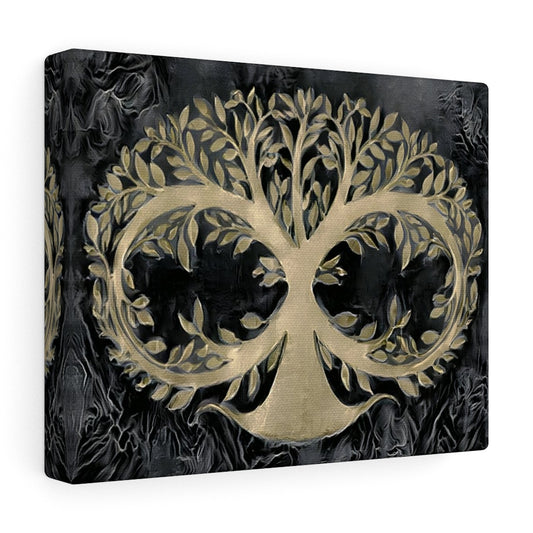 Infinity 'Tree Of Life' Black Chrome Wall Art