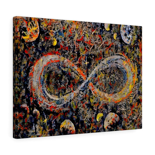 Infinite Galaxy Abstract Expressionist Painting Infinity Wall Art, Canvas Art, Wall Decor, Wall Art, Painting, Stars and Galaxy