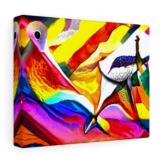 dove flying above a rainbow abstract art modern art wet romanticism hyperdetailed geometric abstract art pointillism