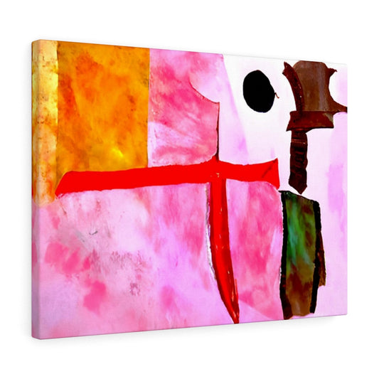 knight in the language of love watercolor colourful minimalist