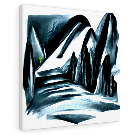 Slide down infinite mountains infinity surrealism matte vibrant colors swirls