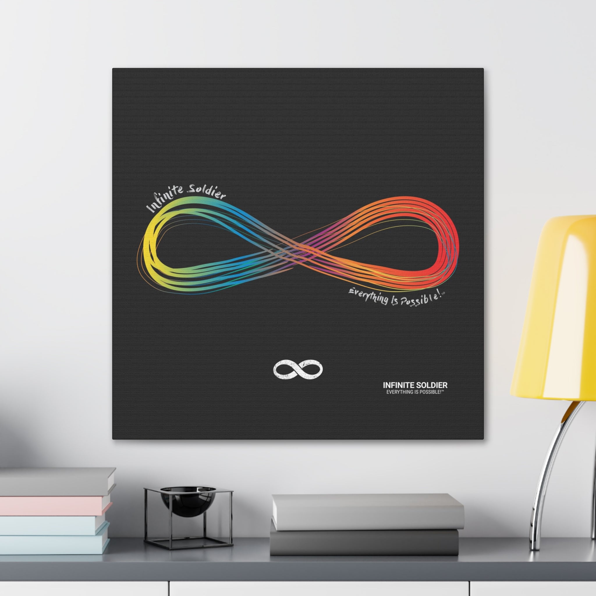 Infinite Pride Motivational Canvas Wall Art - Square