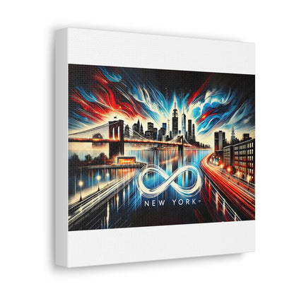 Infinite New York – Vibrant Skyline Canvas Art | Cityscape Decor