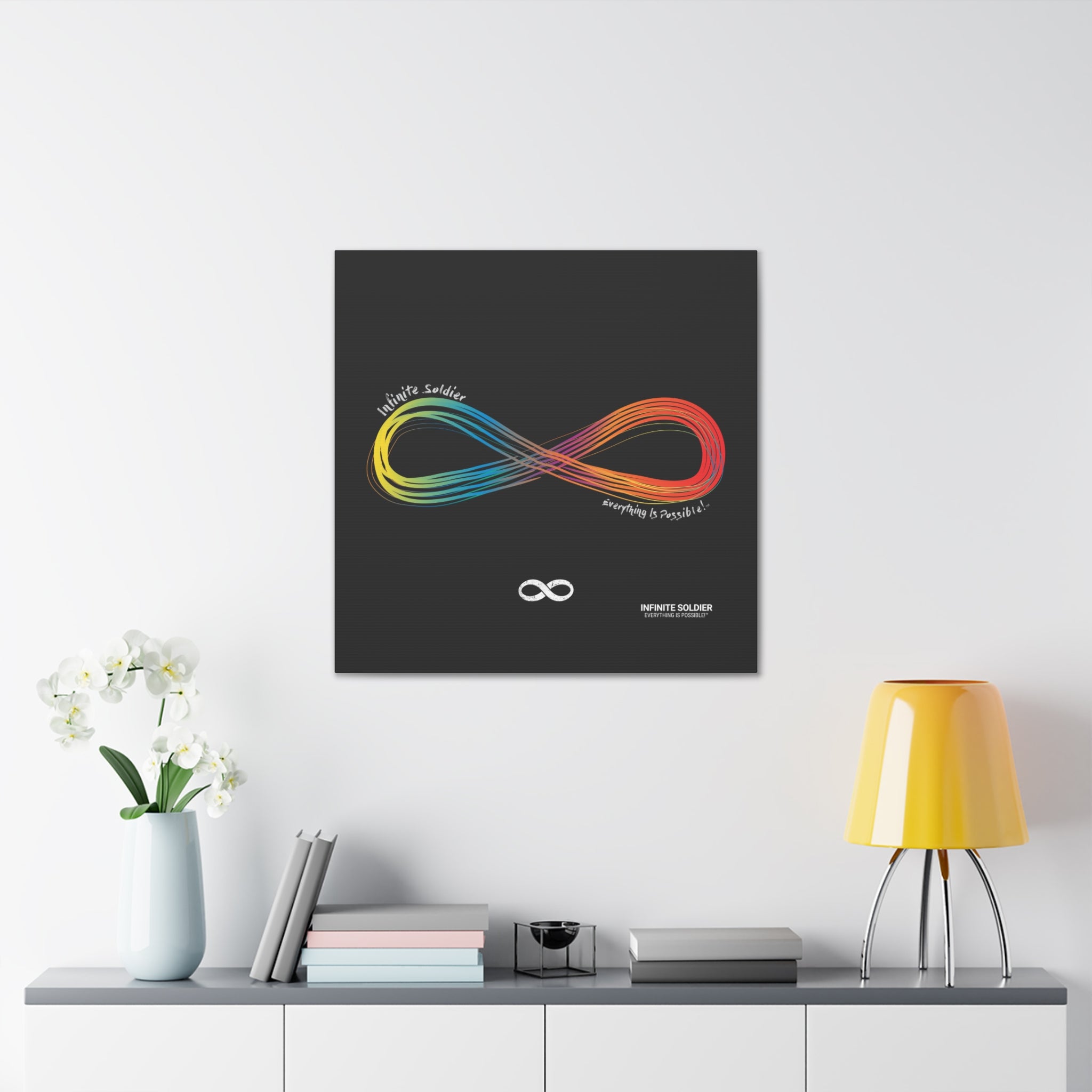 Infinite Pride Motivational Canvas Wall Art - Square