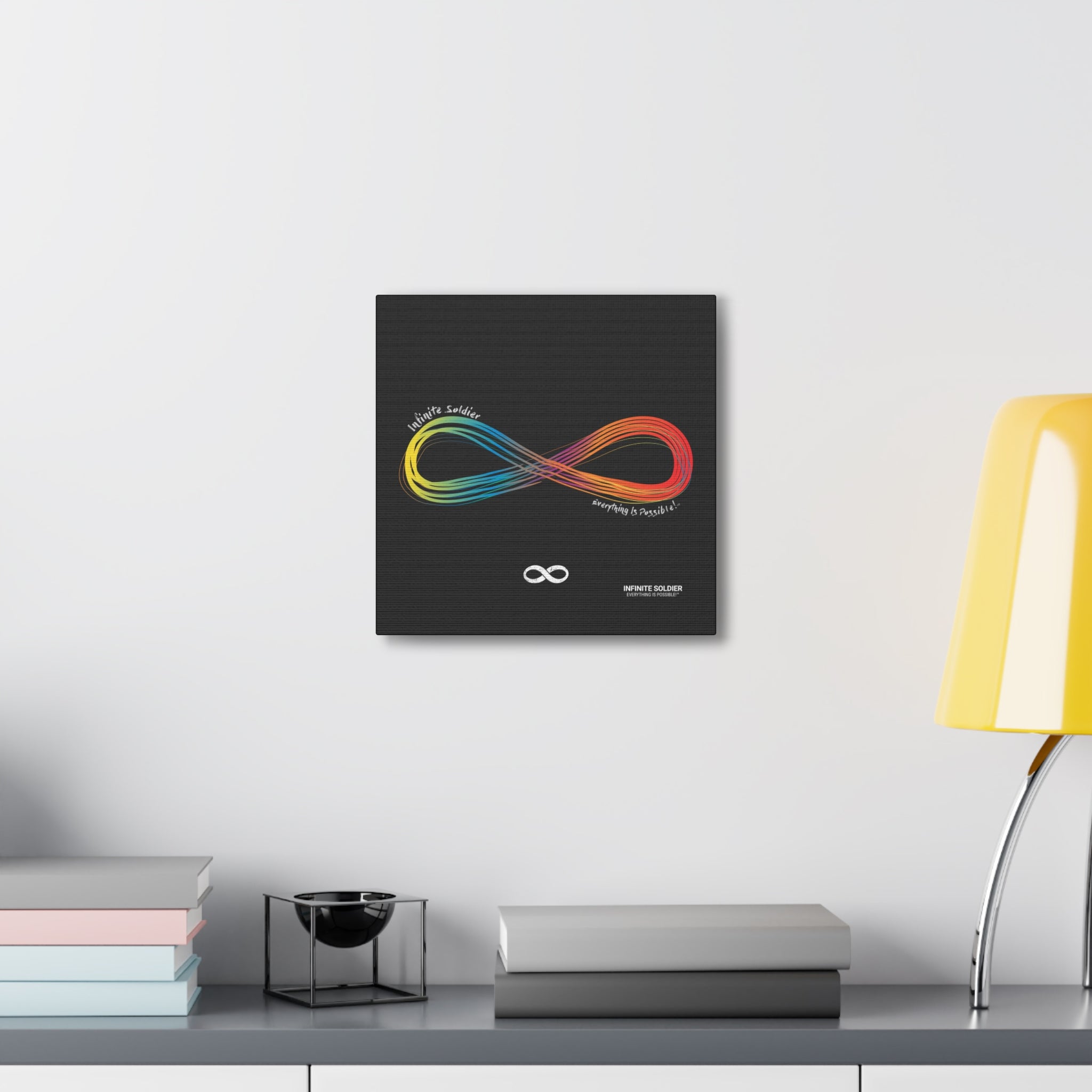 Infinite Pride Motivational Canvas Wall Art - Square