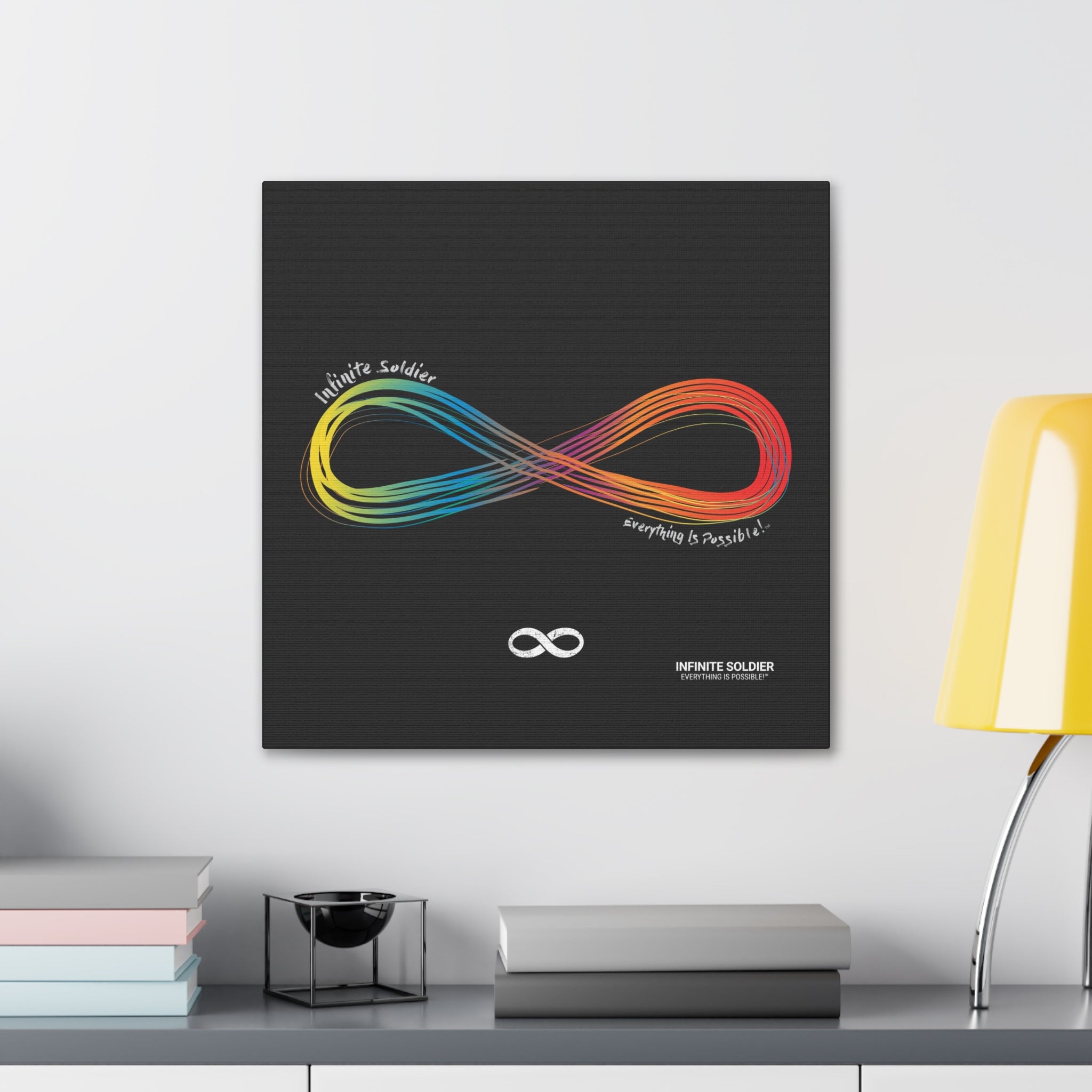 Infinite Pride Motivational Canvas Wall Art - Square