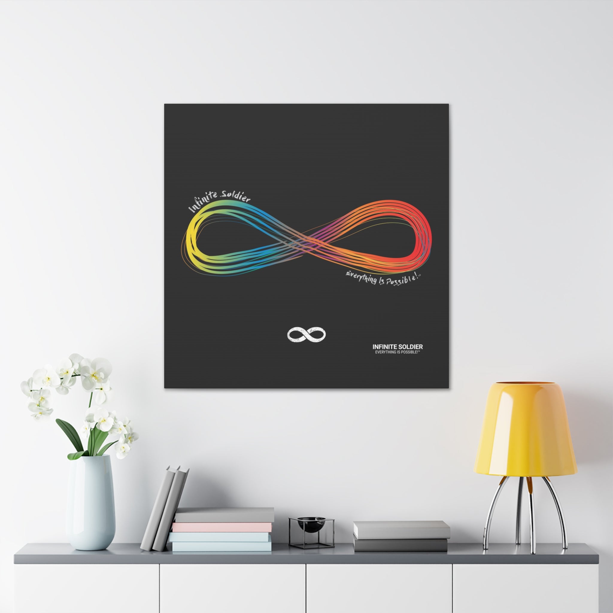 Infinite Pride Motivational Canvas Wall Art - Square