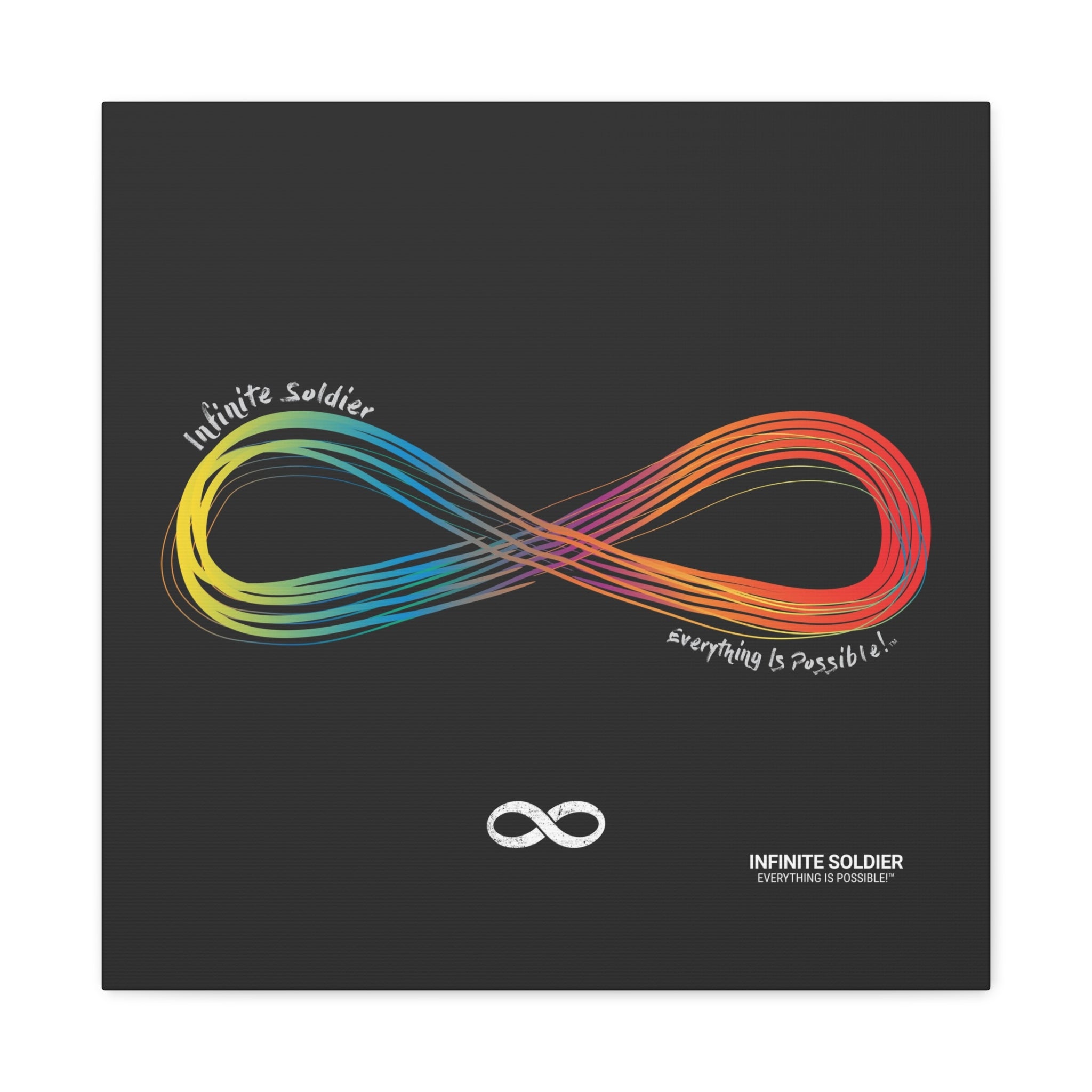 Infinite Pride Motivational Canvas Wall Art - Square