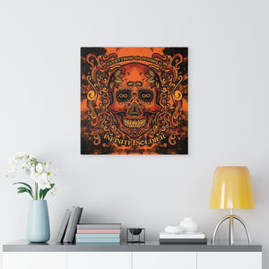 Infinite Sugar Skull Canvas Art, Day Of The Dead Art