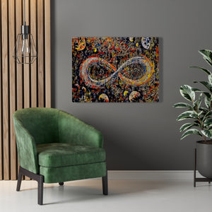 Infinite Galaxy Abstract Expressionist Painting Infinity Wall Art, Canvas Art, Wall Decor, Wall Art, Painting, Stars and Galaxy