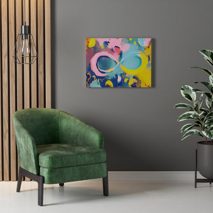 Infinite Galaxy Pop Art Canvas Art Painting, Infinity Wall Art, Canvas Art, Wall Decor, Abstract Prints, Digital Artwork, Canvas Prints