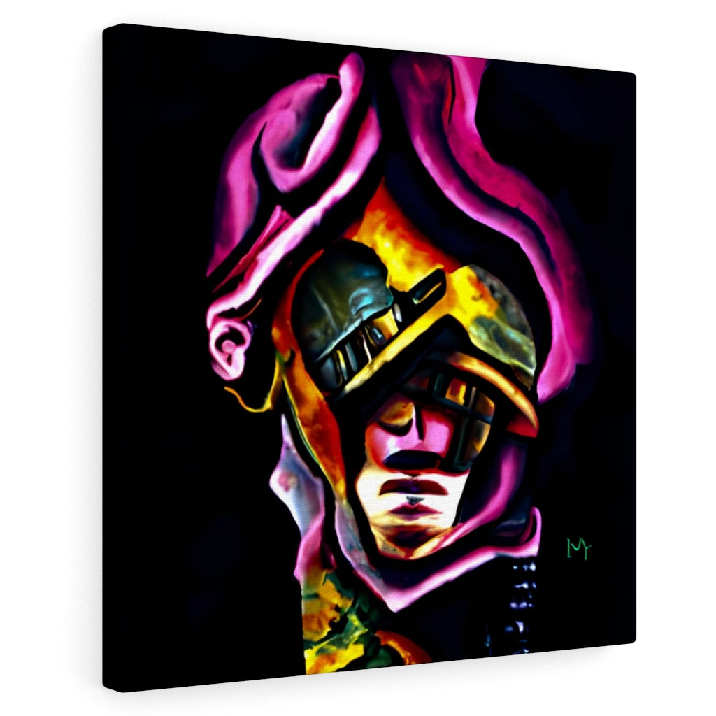 peaceful infinite soldier surrealism melting oil on canvas3