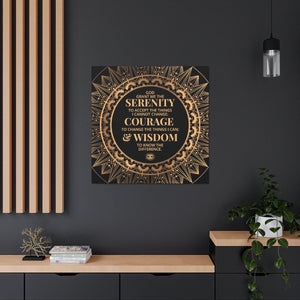 Serenity Prayer Canvas Poster Print