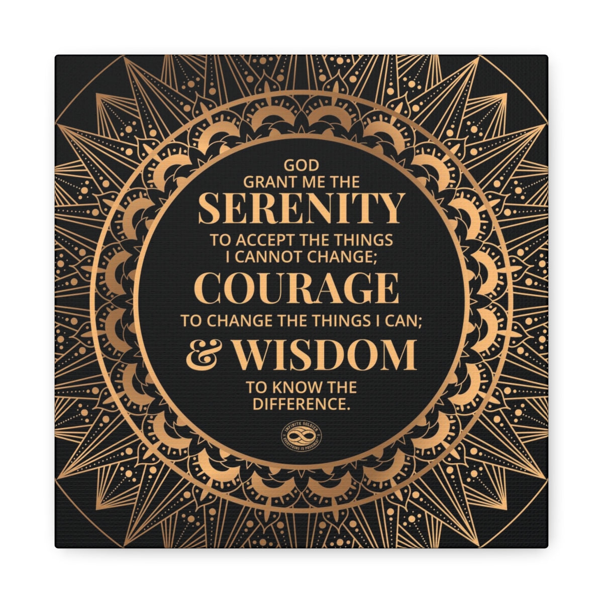 Serenity Prayer Canvas Poster Print