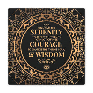 Serenity Prayer Canvas Poster Print