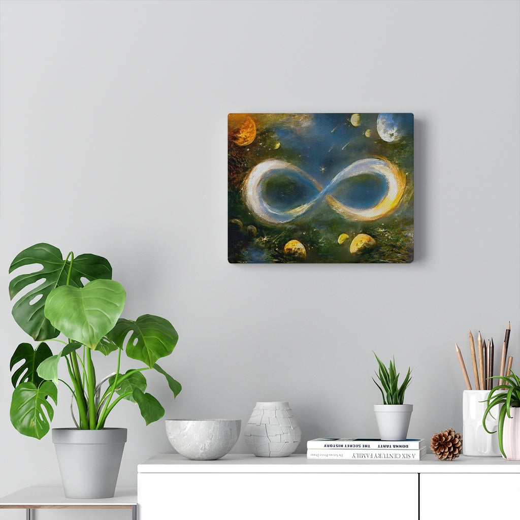 Infinite Galaxy -Beautiful Universe Infinity Inspired Canvas Wall Decor,  Canvas Prints, Art, Wall Decor, Painting, Space Art, NASA