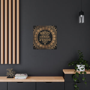 Serenity Prayer Canvas Poster Print