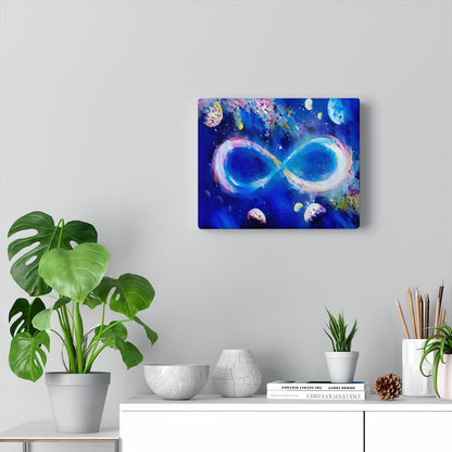 Infinite Galaxy Blue Sky Wall Art, Canvas Art, Wall Decor, Wall Art, Artistic Painting, Digital Art, Abstract Art, Water Colors