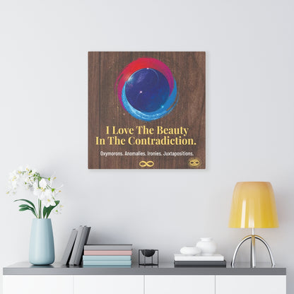 Beauty in Contradiction' Motivational Mounted Canvas Wall Art