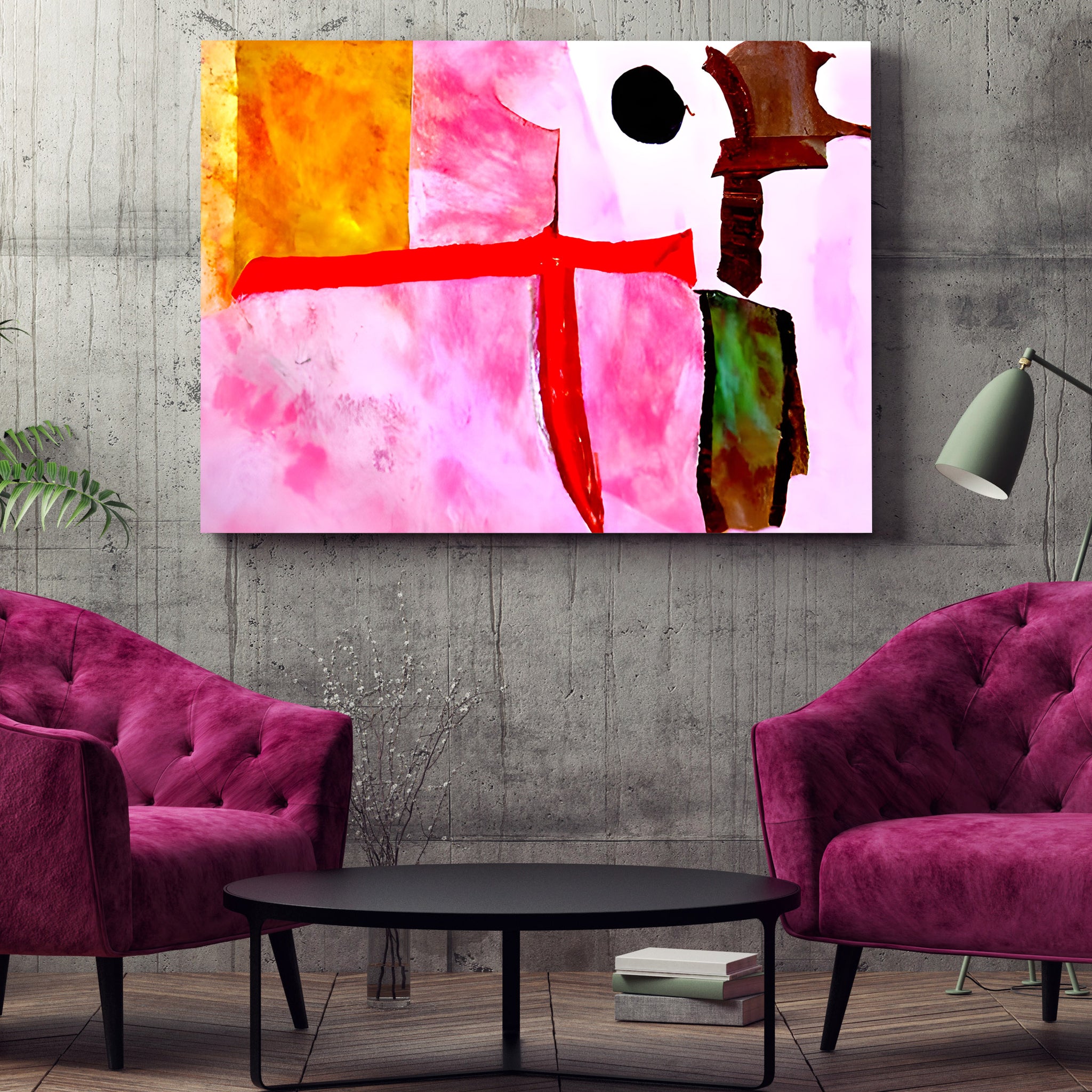 knight in the language of love watercolor colourful minimalist