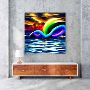 Infinity symbols in the sky  elaboratel colorful