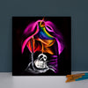 Death does not part, only the lack of love Purple Sugar Skullcharcoal drawing acrylic art airbrush art.jpg4