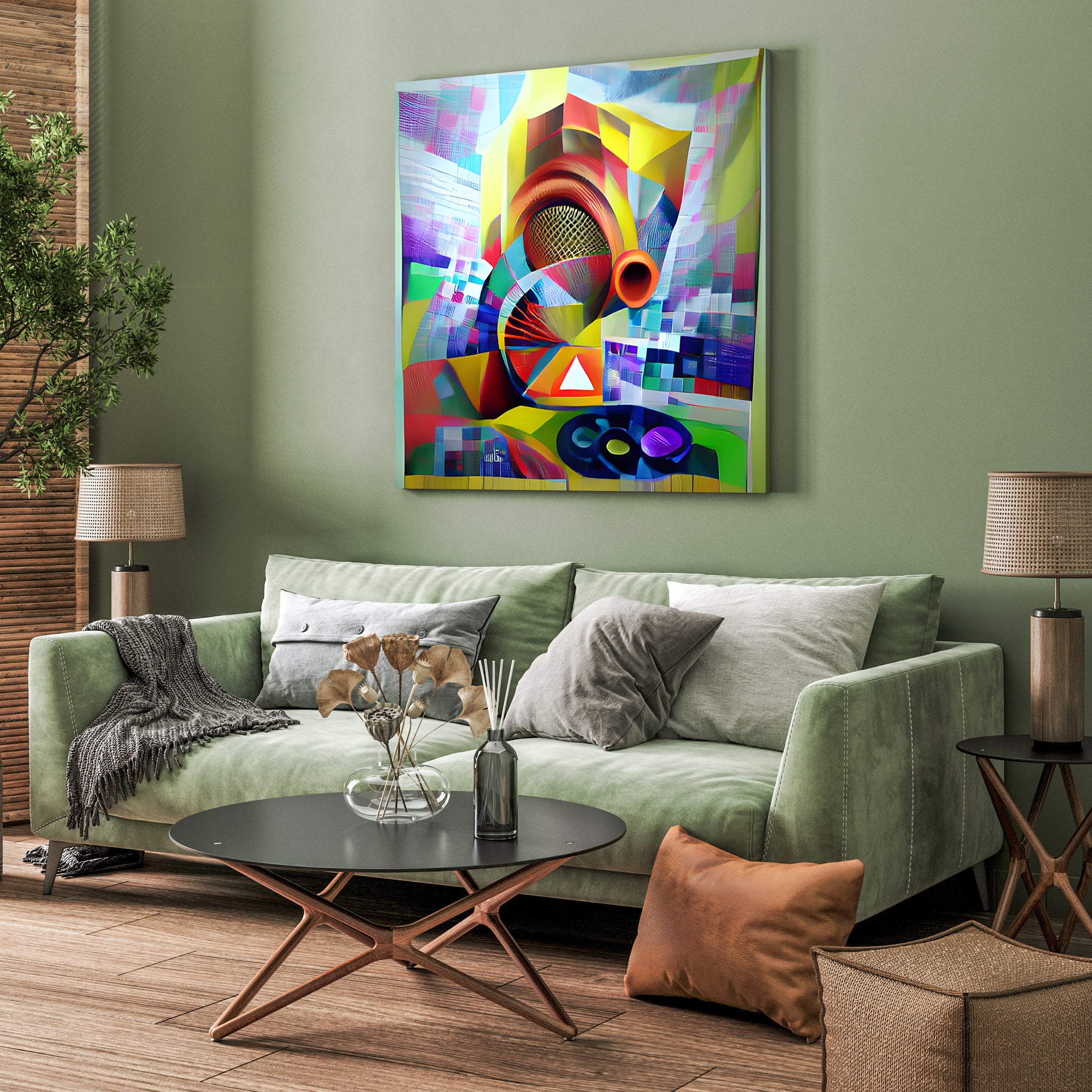Forward Moving & Grooving' Canvas Art Print, Wall Decor, Canvas Painting , Large Wall Art, Abstract Canvas, Digital Artwork, Abstract
