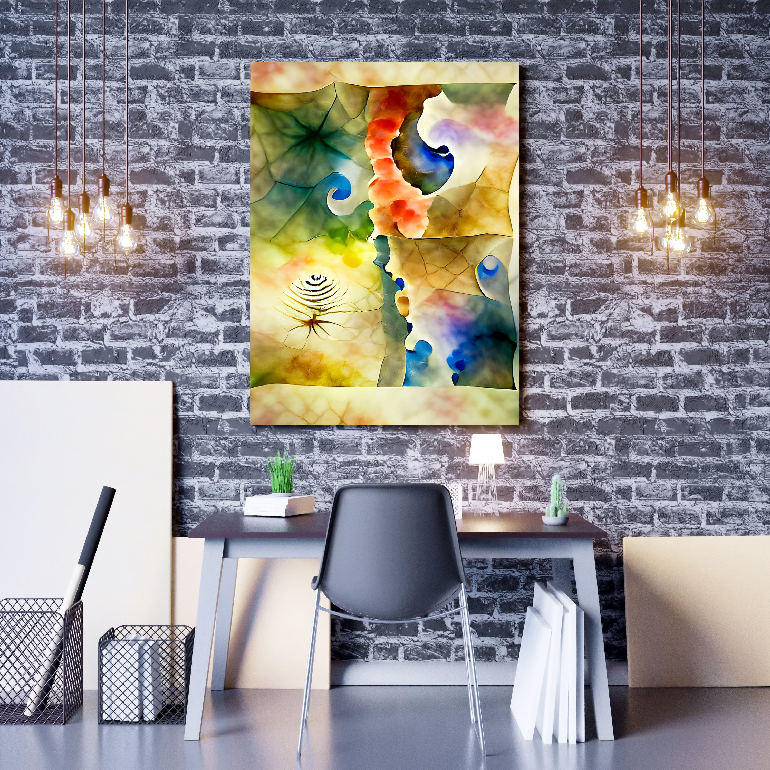 Welcome to my fractal mind minimalist beautiful watercolor