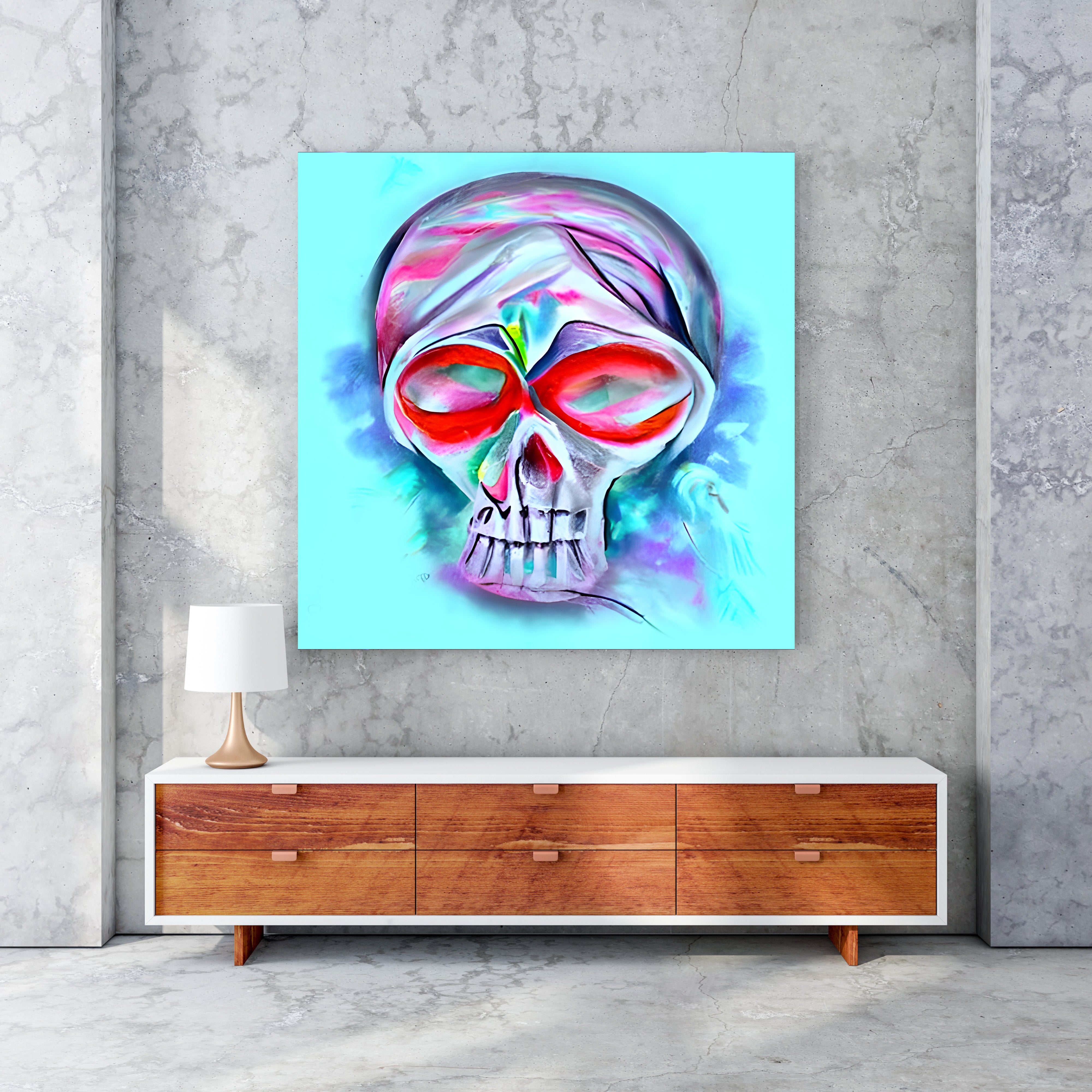 Death Does Not Part Only The Lack Of Love SugarSkull charcoal drawing acrylic art airbrush art1