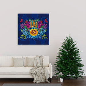 Motivational Canvas Poster - Hamsa Infinity Love
