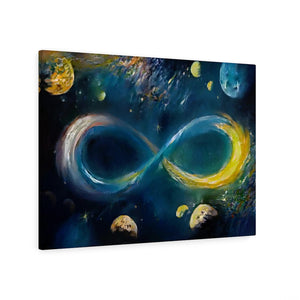 Infinite Galaxy, Gymnopedie Style Wall Decor, Wall Art, Artistic Painting, Stretched Canvas Painting, Creative Digital Artwork
