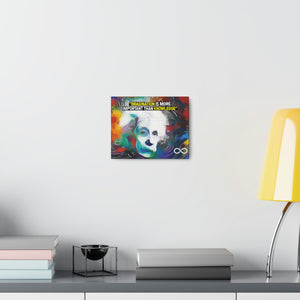 Einstein's 'Imagination Is More Important Than Knowledge' Motivational Scientific Canvas Poster